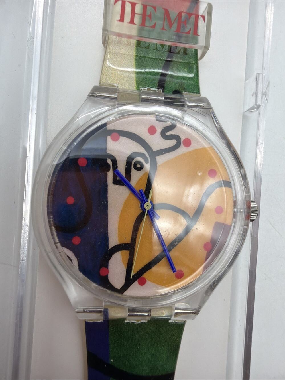 The Met Leger Cubist Watch - Multi Color Art Watch 38mm Bnib